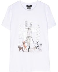 DKNY - Graphic-print T-shirt - Lyst