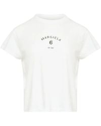 MM6 by Maison Margiela - Crew-Neck Printed T-Shirt - Lyst