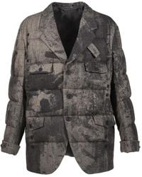 Yohji Yamamoto - Buttoned Padded Jacket - Lyst
