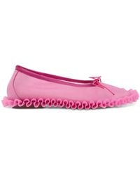 Simone Rocha - Frilled Mesh Ballet Flats - Lyst