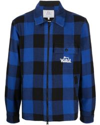Woolrich - Check-print Zipped Shirt Jacket - Lyst