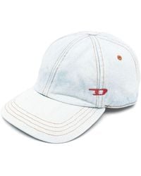 DIESEL - Cappello da baseball C-Lib-3 denim con ricamo - Lyst