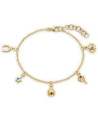 Monica Rich Kosann - 18K My Lucky Charm Multi-Stone Bracelet - Lyst