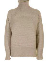 Eleventy - Gerippter Rollkragenpullover - Lyst