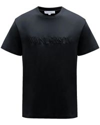 JW Anderson - T-Shirt Mit Logo-Stickerei - Lyst