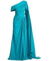 Tadashi Shoji - Draped One-Shoulder Maxi Dress - Lyst