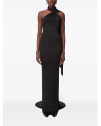 knee length dresses for ladies Nina Maxi Dress, in Champagne Luxe Satin, Size: Xs | Show Me Your Mumu