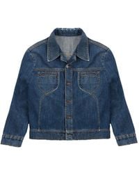 Fortela - Whitneyj Button-Fastening Denim Jacket - Lyst