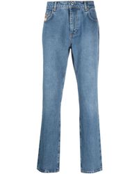 Moschino - Leo Skinny Jeans Met Teddyprint - Lyst