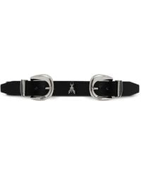 Patrizia Pepe - Double-Buckle Leather Belt - Lyst