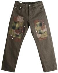 vowels - Patchwork Embroidered Jeans - Lyst