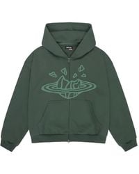 BROKEN PLANET - Hoodie Zippé À Imprimé Graphique - Lyst