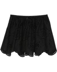 Matteau - Broderie Scalloped-Hem Mini Skirt - Lyst