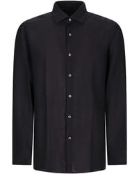 ZEGNA - Long-Sleeve Button-Up Shirt - Lyst