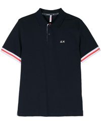 Sun 68 - Rubberised-logo Polo Shirt - Lyst