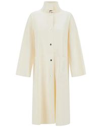 Herno - High-Neck Button Coat - Lyst