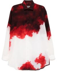 Yohji Yamamoto - Overhemd Met Grafische Print - Lyst