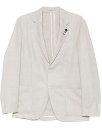 Lardini - Patch Pocket Two Button Jacket - Lyst
