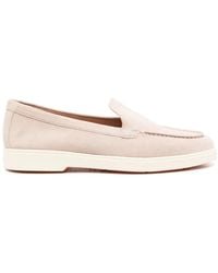 Santoni - Suede Loafers - Lyst