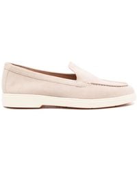 Santoni - Loafer Aus Wildleder - Lyst
