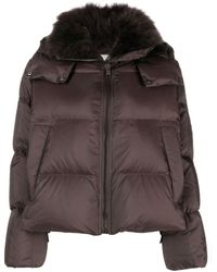 Yves Salomon - Hooded Quilted Down Jacket - Lyst