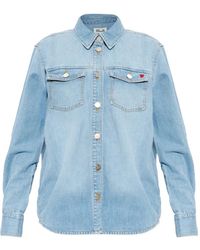 Baum und Pferdgarten - Melobu Heart-Motif Denim Shirt - Lyst