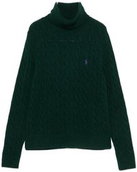 Polo Ralph Lauren - Cable-Knit Roll-Neck Sweater - Lyst
