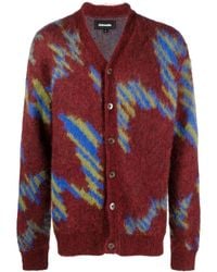 Ahluwalia - Ongoye Patterned Intarsia-knit Cardigan - Lyst