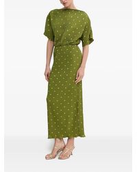 Never Fully Dressed Tilly Fleck Plisse Maxi Dress in Pink | Lyst