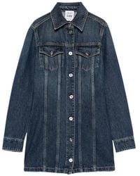 Liu Jo - X Elodie Button-Up Denim Mini Dress - Lyst
