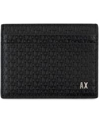 ARMANI EXCHANGE - Monogram-Debossed Cardholder - Lyst