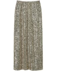 Twinset - Jupe Ornée Sequins À Coupe Longue - Lyst