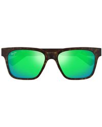 Maui Jim - Punikai Tortoiseshell Square Sunglasses - Lyst