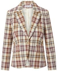 Veronica Beard - Tyra Plaid Dickey Blazer - Lyst