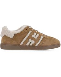 Hogan - Cool Shearling-Trim Sneakers - Lyst