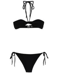 Lisa Marie Fernandez - Crepe Bandeau String Bikini - Lyst