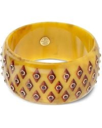 Mark Davis - 18K Garnet Bakelite Bangle - Lyst