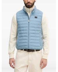 Trussardi - Quilted Logo-Patch Gilet - Lyst