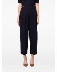Ralph Lauren - Buckle-Detail Pleated Trousers - Lyst
