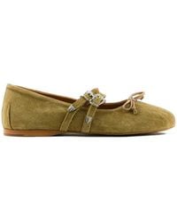 POSA - Vita Buckle-Fastening Ballet Flats - Lyst