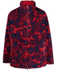 Burberry - Floral-pattern Fleece Jacket - Lyst