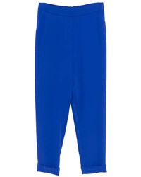 P.A.R.O.S.H. - Cady Cuffed Trousers - Lyst