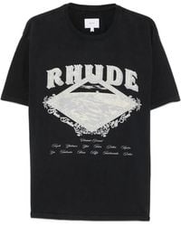 Rhude - T-Shirt Dakar Convoy À Logo Imprimé - Lyst