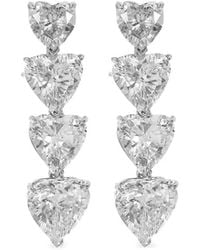 Fantasia by Deserio - Heart-Shaped Drop Earrings - Lyst