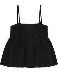 Cecilie Bahnsen - Top Con Peplum - Lyst