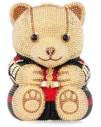 Judith Leiber - Teddy Bear Albert Crystal-Embellished Mini Bag - Lyst
