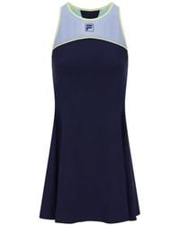 Fila - Vestido Corto Con Ribete En Contraste - Lyst