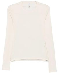 Imperial - Lace-Panel Long-Sleeve T-Shirt - Lyst