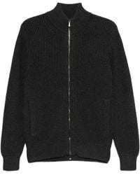 Drumohr - Geribbeld Vest Met Rits - Lyst