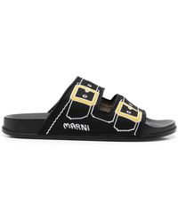Marni - Tromp L'Oeil Print Sandals - Lyst